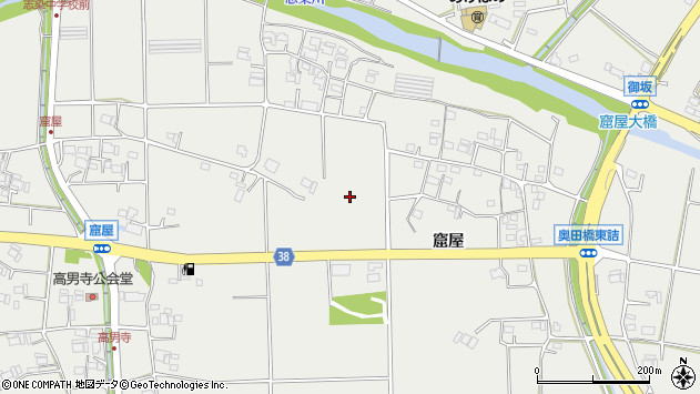 〒673-0503 兵庫県三木市志染町窟屋の地図