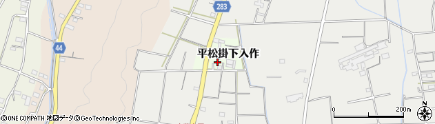 静岡県磐田市平松掛下入作周辺の地図