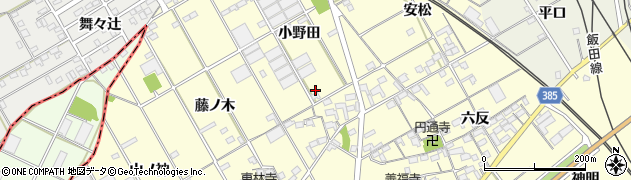 愛知県豊川市平井町小野田59周辺の地図