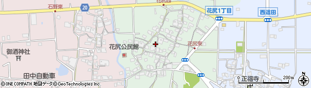 兵庫県三木市別所町花尻周辺の地図