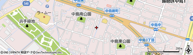 兵庫県姫路市飾磨区中島3123周辺の地図