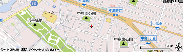 兵庫県姫路市飾磨区中島3109周辺の地図
