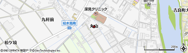 愛知県西尾市一色町松木島（丸山）周辺の地図
