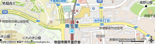 セブンイレブン南千里駅前店周辺の地図