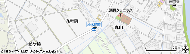 愛知県西尾市一色町松木島九軒前10周辺の地図