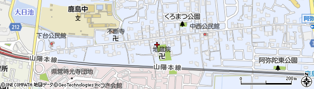 兵庫県高砂市阿弥陀町（阿弥陀）周辺の地図
