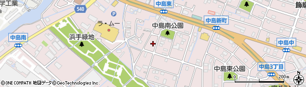 兵庫県姫路市飾磨区中島577周辺の地図