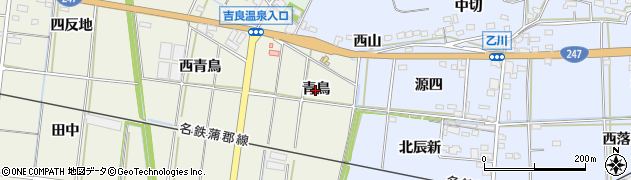 愛知県西尾市吉良町富好新田（青鳥）周辺の地図