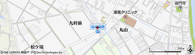 愛知県西尾市一色町松木島九軒前8周辺の地図