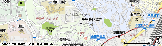 大阪府吹田市長野東19周辺の地図