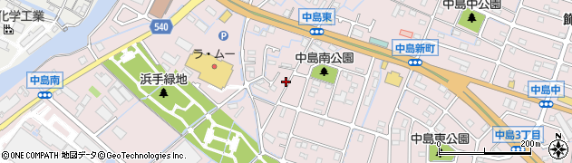 兵庫県姫路市飾磨区中島560周辺の地図
