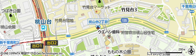 桃山台２周辺の地図