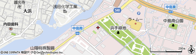 兵庫県姫路市飾磨区中島1350周辺の地図