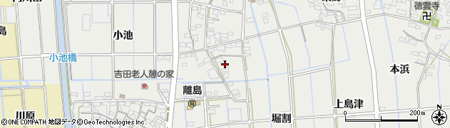 愛知県西尾市吉良町吉田堀割7周辺の地図