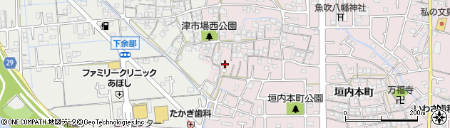 兵庫県姫路市網干区津市場600周辺の地図