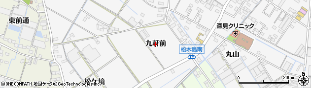 愛知県西尾市一色町松木島（九軒前）周辺の地図