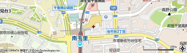 焼肉 倉屋 南千里店周辺の地図