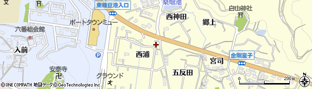 愛知県西尾市東幡豆町西浦37周辺の地図