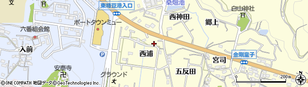 愛知県西尾市東幡豆町西浦38周辺の地図
