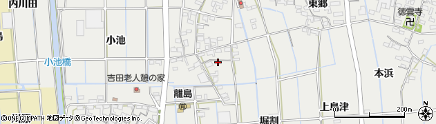 愛知県西尾市吉良町吉田堀割5周辺の地図