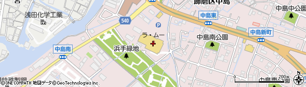 兵庫県姫路市飾磨区中島1200周辺の地図