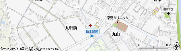 愛知県西尾市一色町松木島九軒前7周辺の地図