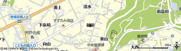 愛知県西尾市東幡豆町（越田）周辺の地図