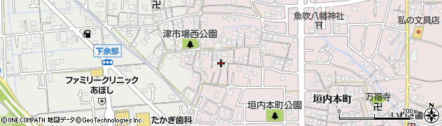 兵庫県姫路市網干区津市場611周辺の地図