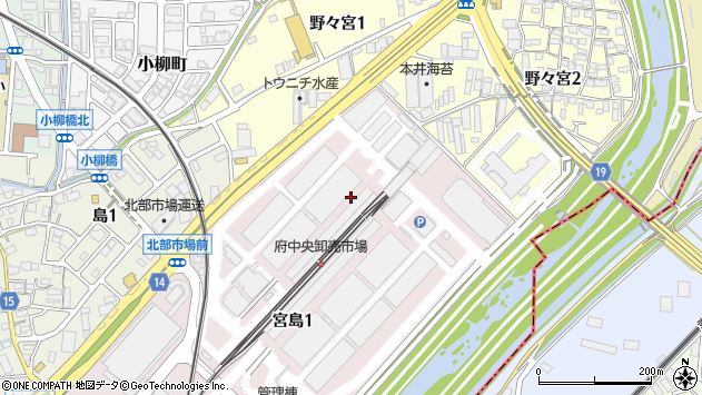 〒567-0853 大阪府茨木市宮島の地図