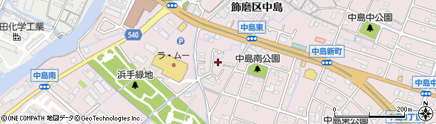兵庫県姫路市飾磨区中島567周辺の地図