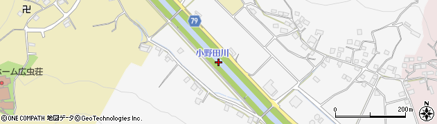 小野田川周辺の地図