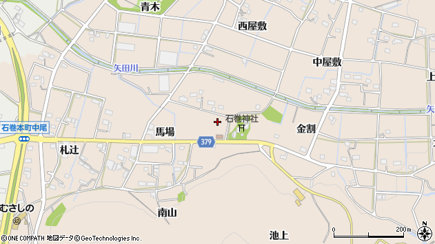 〒441-1112 愛知県豊橋市石巻町の地図