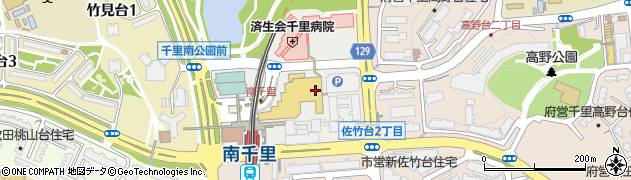 阪急南千里駅前西第２自転車駐車場周辺の地図