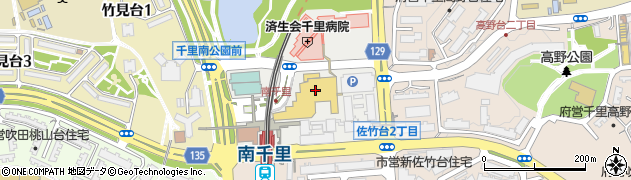 Boulangerie and Cafe Sunny Side 吹田南千里本店周辺の地図
