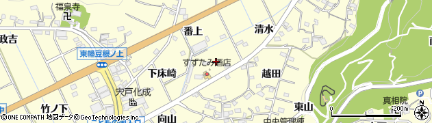 愛知県西尾市東幡豆町（黒田）周辺の地図