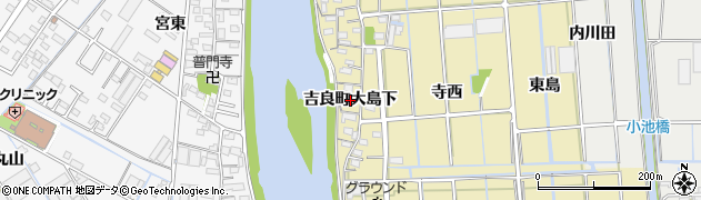 愛知県西尾市吉良町大島（下）周辺の地図