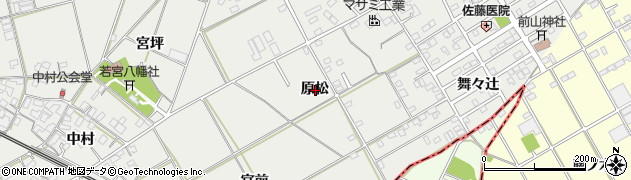 愛知県豊川市伊奈町原松周辺の地図