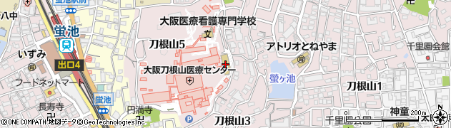 大阪府立刀根山支援学校周辺の地図