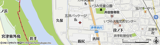 京都府綴喜郡井手町井手中川周辺の地図