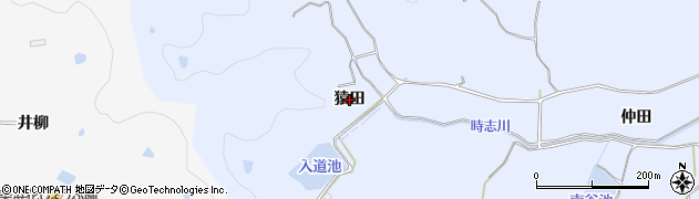 愛知県美浜町（知多郡）時志（猿田）周辺の地図
