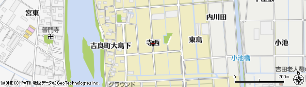 愛知県西尾市吉良町大島（寺西）周辺の地図