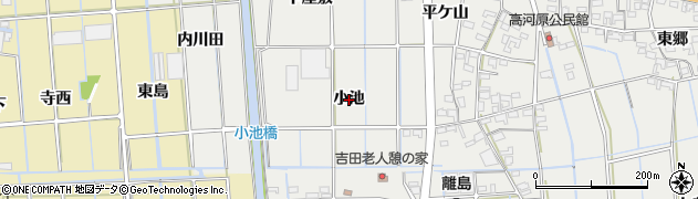 愛知県西尾市吉良町吉田（小池）周辺の地図