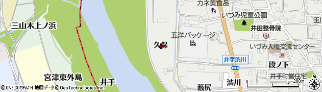 京都府綴喜郡井手町井手久保周辺の地図