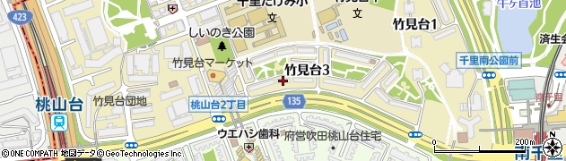 ＵＲ千里竹見台Ｃ３９周辺の地図