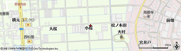 愛知県豊橋市大村町（小桜）周辺の地図