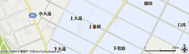 愛知県豊橋市下条東町（上若根）周辺の地図