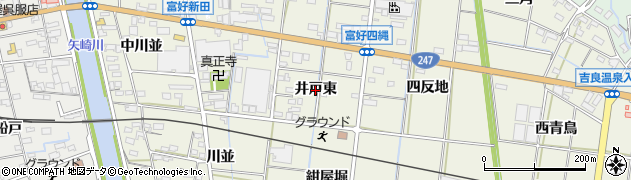 愛知県西尾市吉良町富好新田（井戸東）周辺の地図
