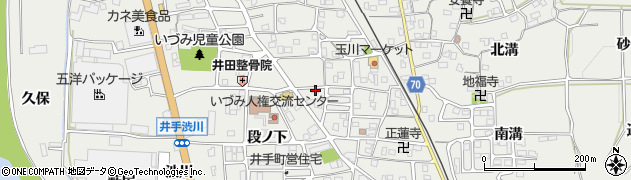 京都府綴喜郡井手町井手南猪ノ阪72周辺の地図