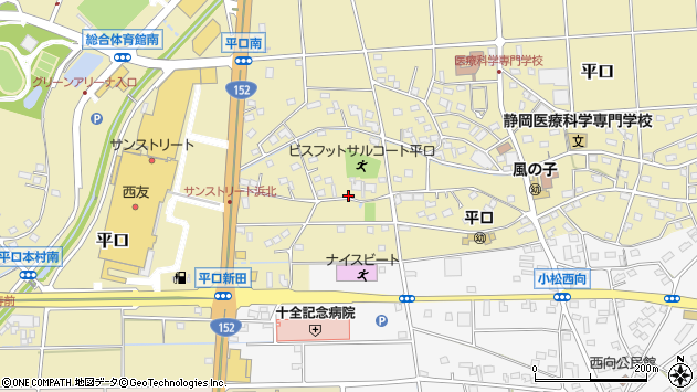 〒434-0041 静岡県浜松市浜名区平口の地図