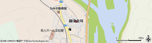 岡山県岡山市北区御津金川周辺の地図